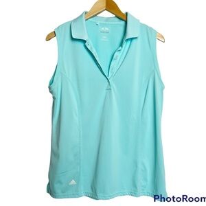 Adidas Pure Motion Sleeveless Golf Tee Mint Size Large